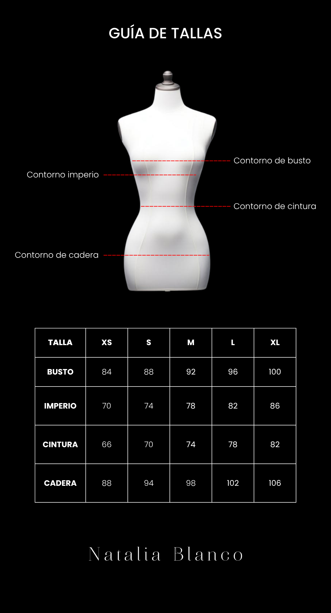 Guía de tallas
